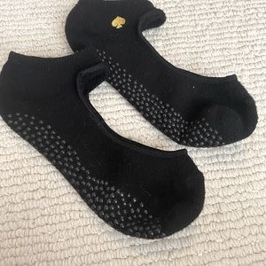 Kate Spade black ballet style grippy socks. One sz